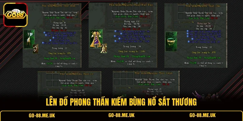 Lên đồ Phong Thần Kiếm bùng nổ sát thương